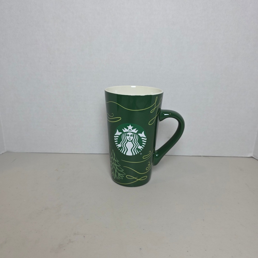 Starbucks 2020 Holiday Coffee Mug Green Gold Siren Logo 16oz Ceramic Cup‎
